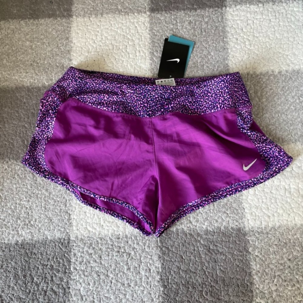 Nike Women's Purple Dri-FIT Running Shorts